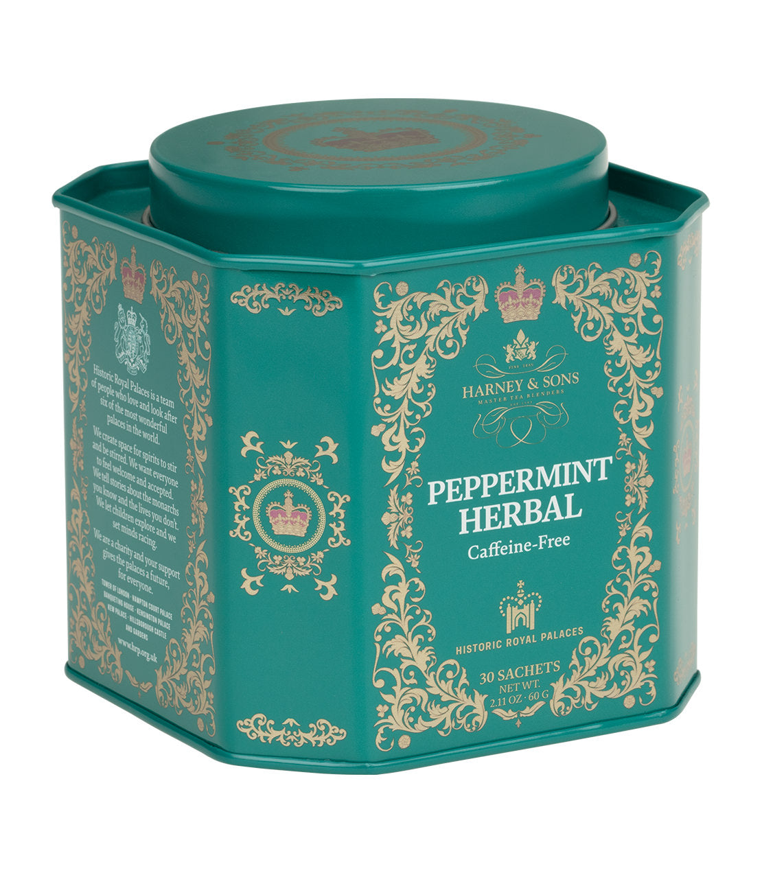 Peppermint Herbal - Sachets HRP Tin of 30 Sachets - Harneysd